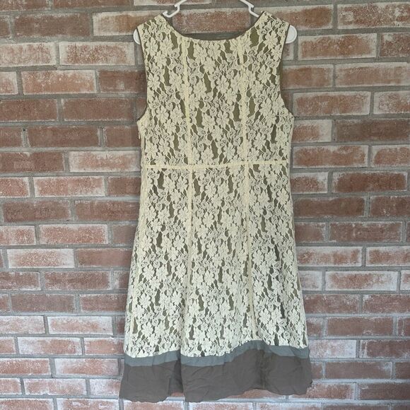 Sundance Orly Dress Silk Lace Green Size 12 - Picture 6 of 8